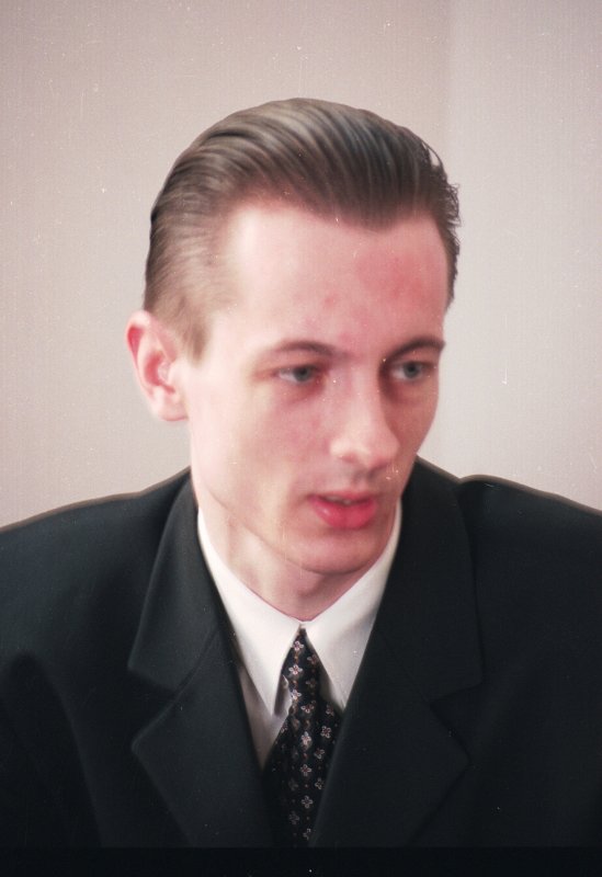 Edgars Džeriņš, Juridiskās fak. students. null