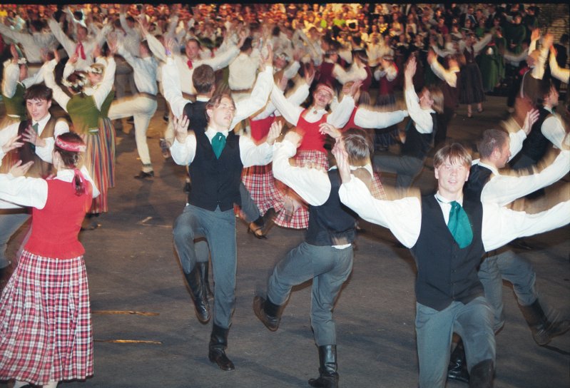 13.Baltijas valstu studentu dziesmu un deju svētku 'Gaudeamus' ieskaņas koncerts Ķīpsalas hallē. null