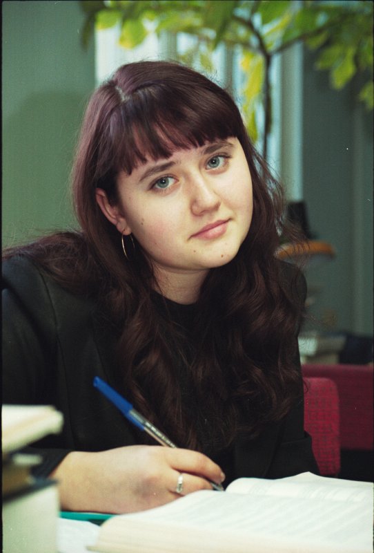 Irina Pravdina. LU ĶF studente.