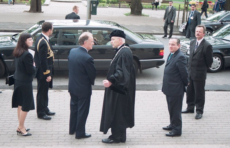 Portugāles prezidents Žoržs Sampaiju apmeklē Latvijas Universitāti null