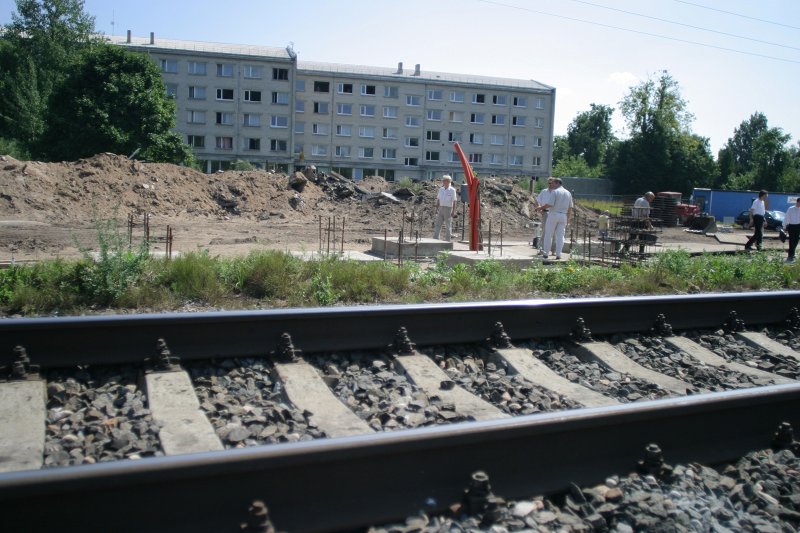 Biznesa augstskola 'Turība' atklāj savas dzelzceļa pieturvietas celtniecību. null