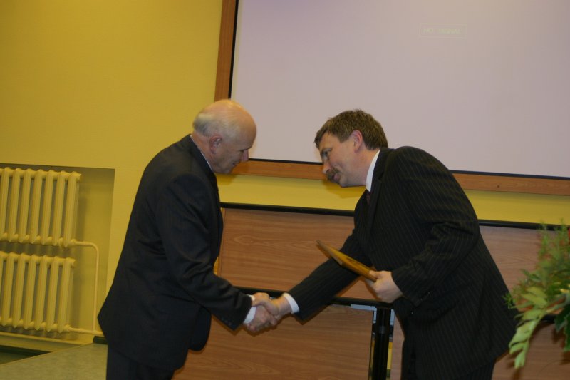 Ābrama Kleckina 70 gadu jubilejas svinības LU Sociālo zinātņu fakultātē. 