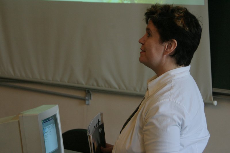 Seminārs 'University PR and Media' (Universitātes sabiedriskās attiecības un mediji). Paula Heino, Turku universitātes sab. attiecību un preses sekretāre.