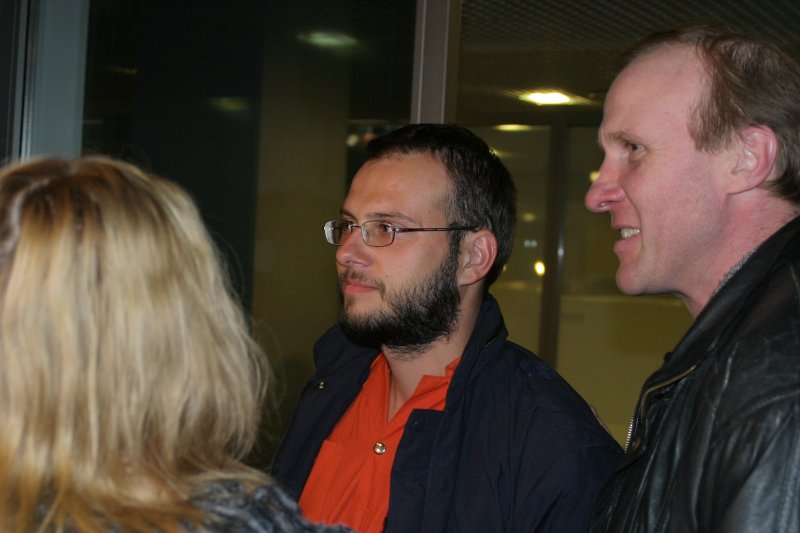 Māris Bergholds pēc atgriešanās Latvijā lidostā 'Rīga'. null