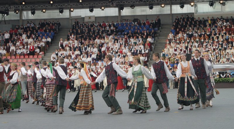 Baltijas valstu studentu XIV dziesmu un deju svētki 'Gaudeamus'. Svētku noslēguma koncerts 'Skonto' stadionā.
