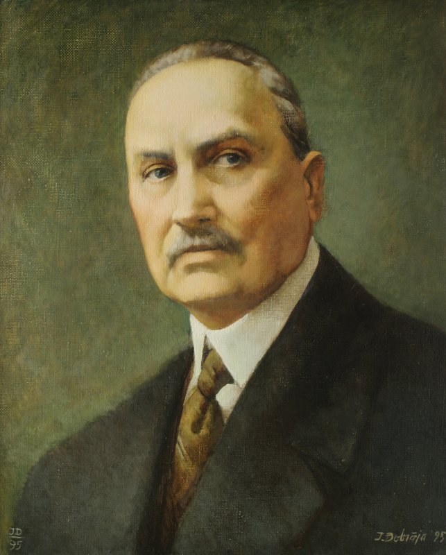 Mārtiņš Zīle. (1864.-1945.) Latvijas Universitātes rektors no 1927. līdz 1929. gadam.