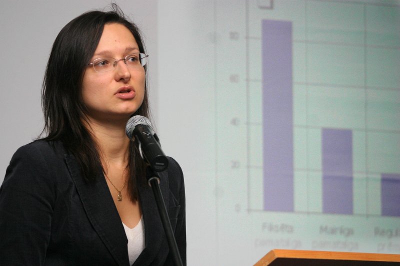 Pētījuma 'Darba algas un to ietekmējošie faktori' detalizētā prezentācija. Oksana Žabko, pētījuma koordinatore un kvantitatīvo pētījumu vadītāja, mag. soc.
