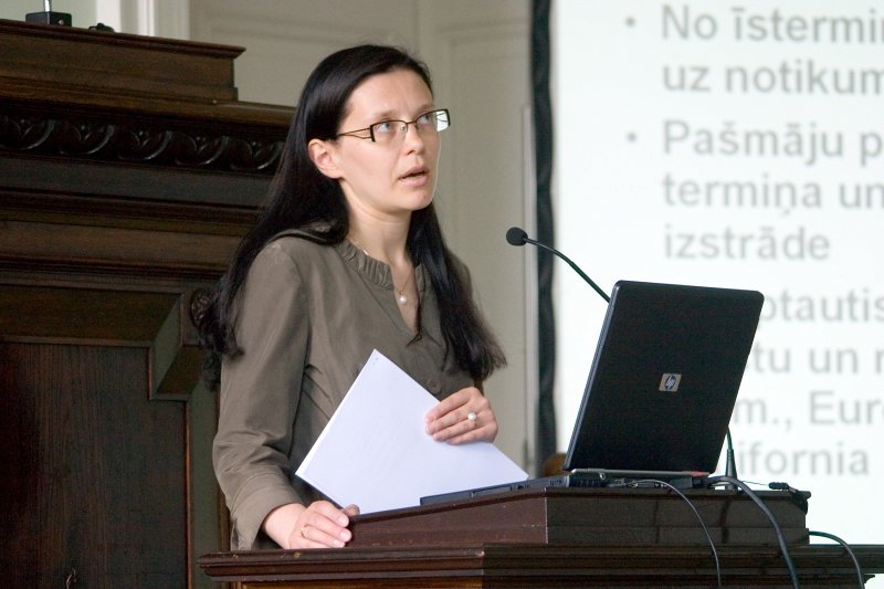 Grāmatas 'Latvija 2020” prezentācija. Grāmatas zinātniskā redaktore Inga Ulnicāne-Ozoliņa.