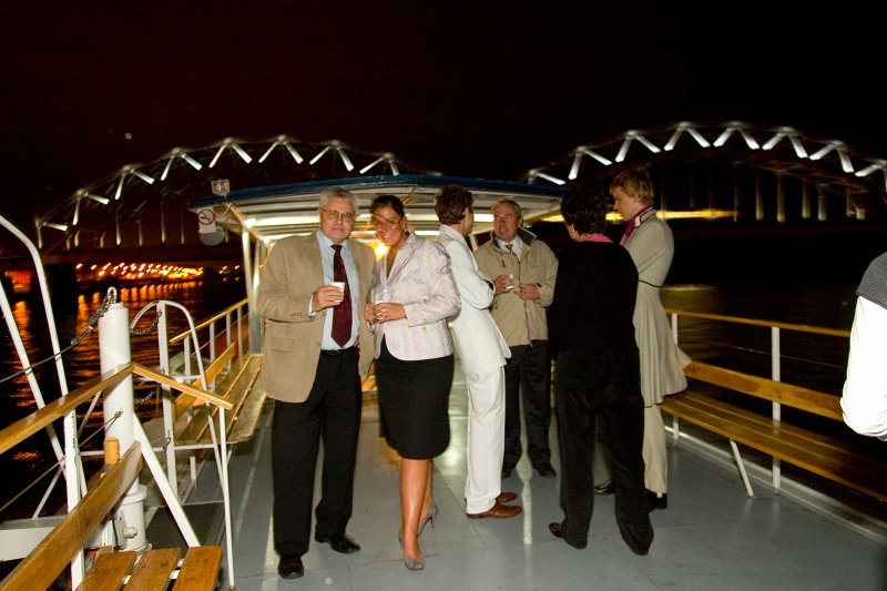 Jaunā Studenta svētki (Aristoteļa svētki) '2008. Īpašo svētku viesu brauciens ar kuģīti 'Jelgava' uz Spīķeriem. null