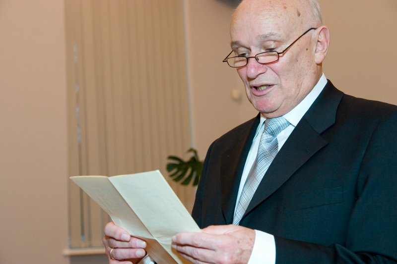 Prof. Ābrama Kleckina 75 gadu jubilejas svinības. null