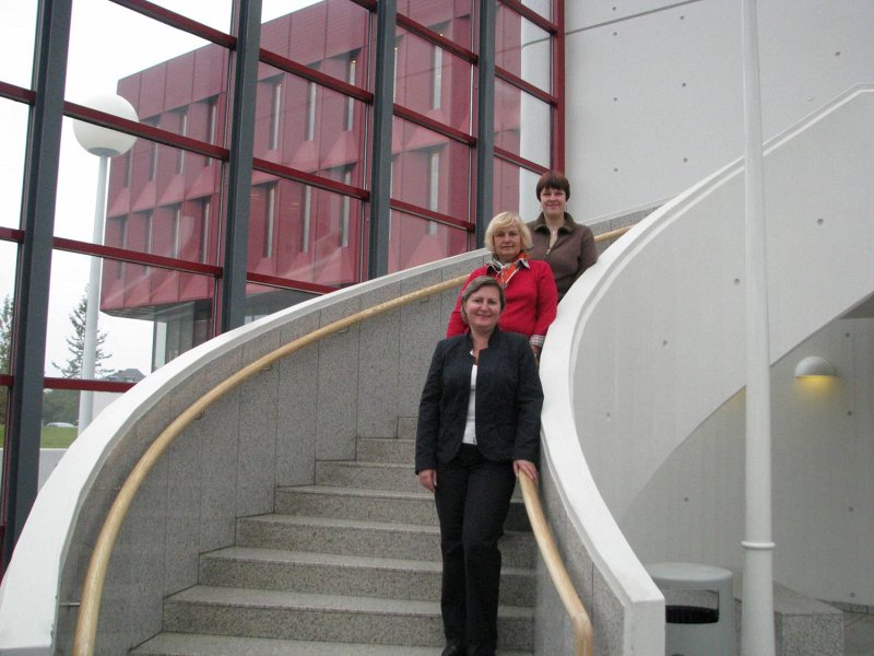 Bibliotēkas darbinieki komandējumā Īslandes Nacionālajā un universitātes bibliotēkā. 2008. gads. null