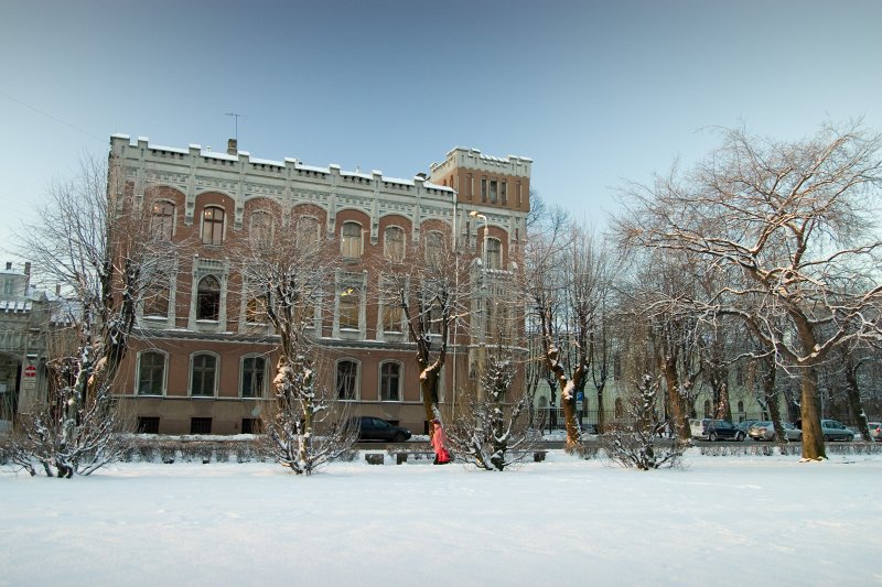 Latvijas Universitātes Bibliotēkas galvenā ēka. null
