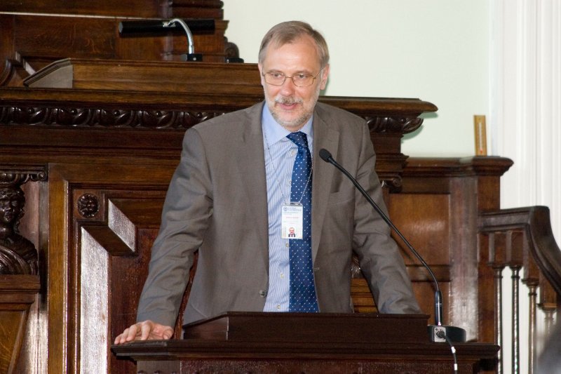 Eiropas Universitāšu asociācijas (EUA) Latvijas Universitātes darbības novērtējuma prezentācija. LU rektors Mārcis Auziņš.