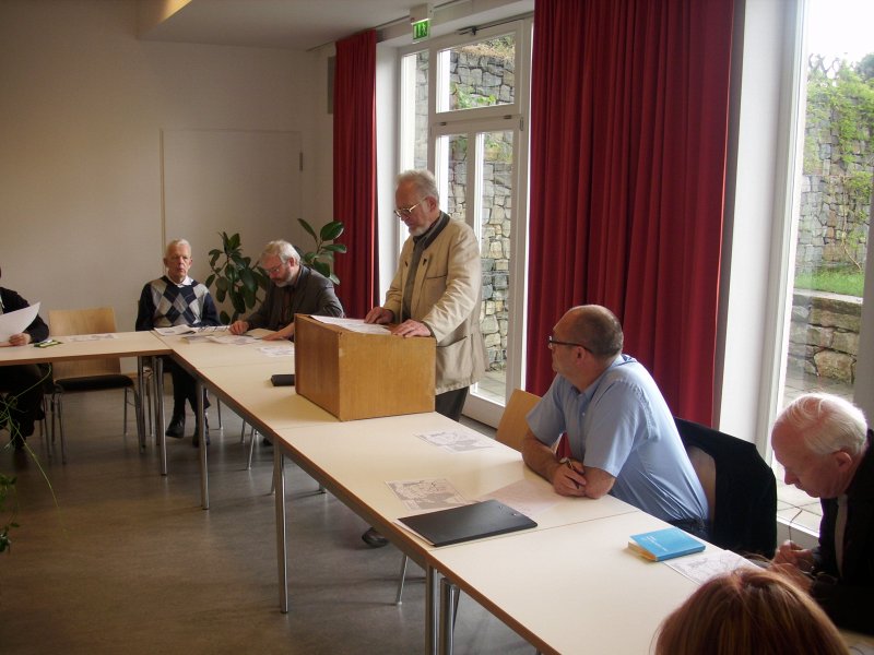 Starptautiskā zinātniskā konference 'Lettische Kultur und Herrnhuter Brüdergemeine' (Latviešu kultūra un Hernhūtes brāļu draudze) Hernhūtē (Vācijā). Dr. Guntrams Filips (Guntram Philipp), Ķelnes Universitāte.