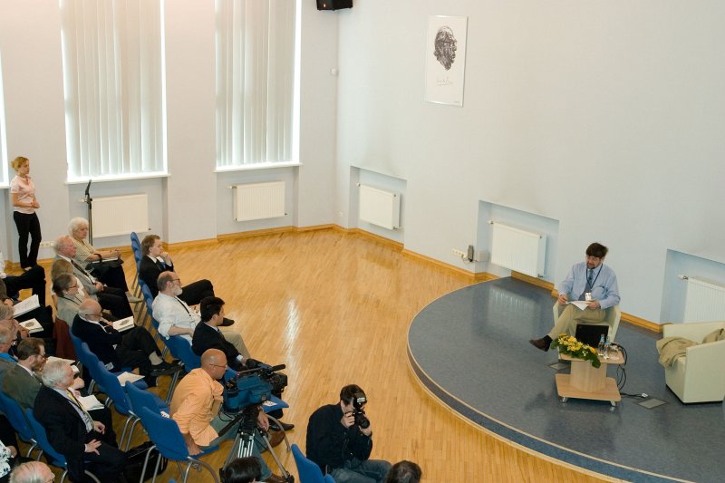 Jesaja Berlina memoriālās auditorijas un Jesaja Berlina simtgadei veltītās konferences atklāšana Latvijas Universitātes Sociālo zinātņu fakultātē. null