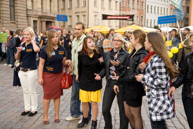 Jaunā Studenta svētki (Aristoteļa svētki) '2009 Doma Laukumā. null