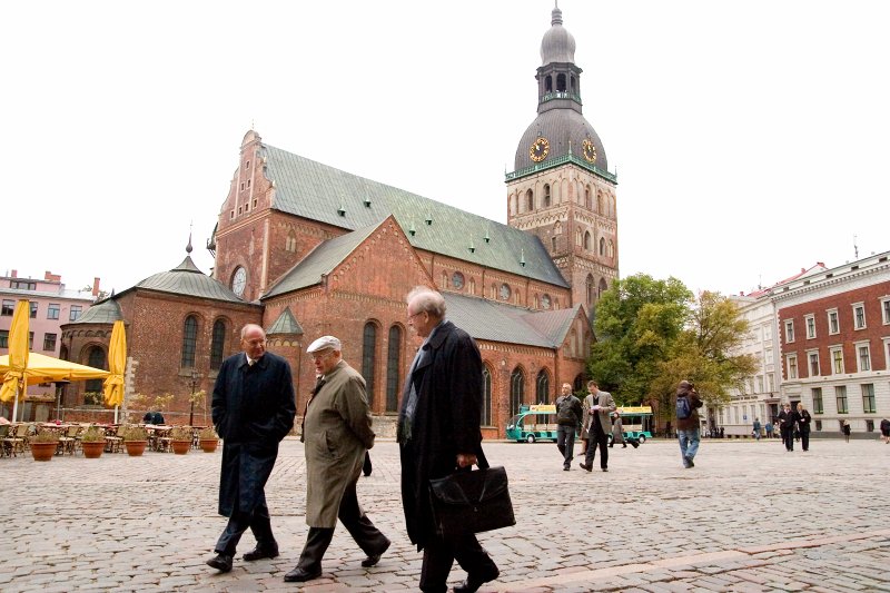 Latvijas Universitātes 90. gadadienai veltīts ekumēniskais dievkalpojums Doma baznīcā. Doma baznīca.