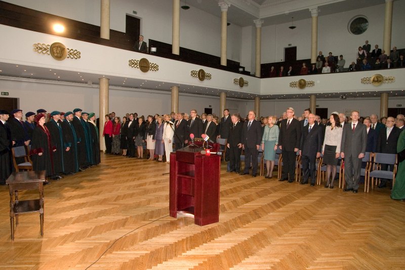 Latvijas Universitātes 90. gadadienai veltīta svinīgā LU Senāta sēde. null