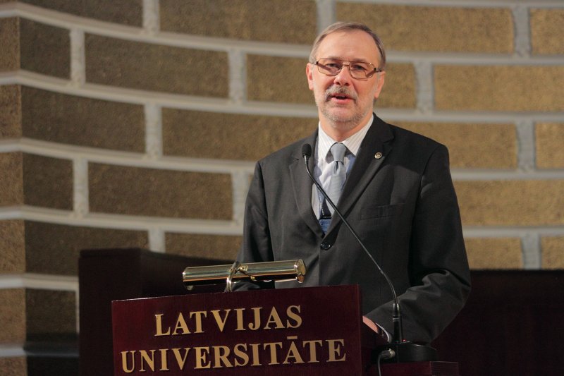 Latvijas Universitātes darbinieku sapulce. LU rektora Mārča Auziņa uzruna.