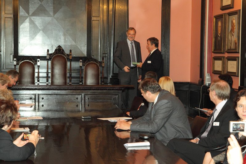 Lejas Saksijas zemes (Vācija) parlamenta delegācijas vizīte Latvijas Universitātē. null