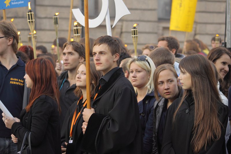 Jaunā Studenta svētki (Aristoteļa svētki) '2010 Doma Laukumā. null