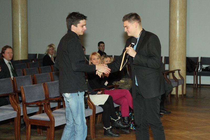 Latvijas Universitātes Studentu Gada balvas pasniegšanas ceremonija. null