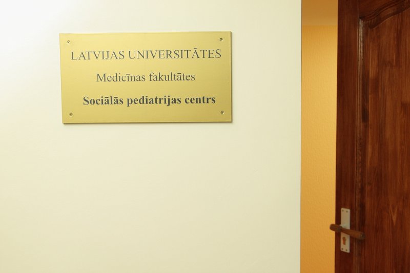 Jauno Latvijas Universitātes Medicīnas fakultātes Sociālās pediatrijas centra telpu atklāšana (Burtnieku ielā 1). null
