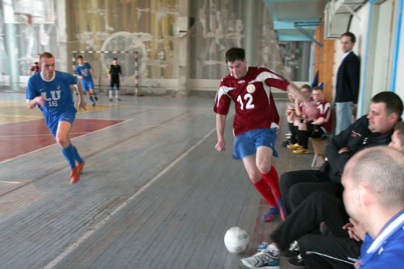 LASS Univerisāde telpu futbolā. LU pret Rēzeknes Augstskolu.