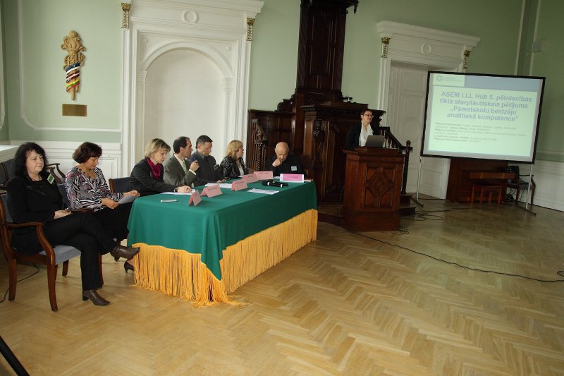 Konference – diskusija 'Latvijas Universitāte – tilts starp Āzijas-Eiropas un Eiropas-Amerikas pētniecības tīkliem mācīšanās kvalitātes sekmēšanas jomā'. null