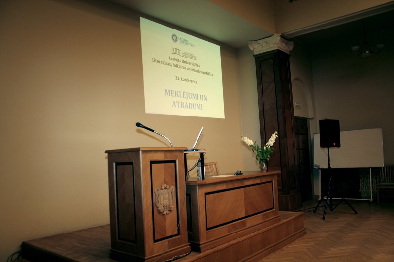 Latvijas Universitātes Literatūras, folkloras un mākslas institūta konference 'Meklējumi un atradumi' (Latvijas Zinātņu akadēmijā). null
