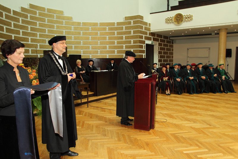 Latvijas Universitātes 92. gadadienai veltīta LU Senāta svinīgā sēde. LU doktoru promocijas ceremonija. null