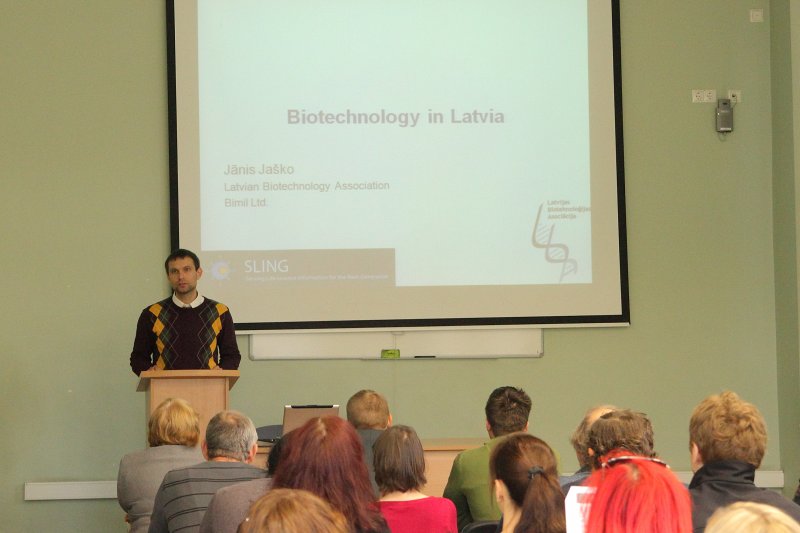Seminārs 'Biotehnoloģijas informācijas avoti'. Jānis Jaško, Latvijas Biotehnoloģijas asociācija.