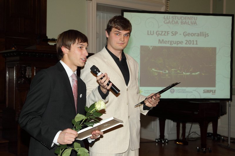 LU Studentu Gada balvas 2011 pasniegšanas ceremonija. null