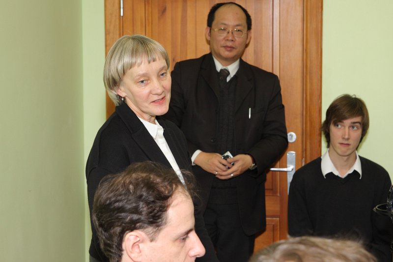 Taivānas akadēmijas kontaktpunkta atvēršana Latvijas Universitātes Humanitāro zinātņu fakultātē. LU HZF dekānes prof. Ilzes Rūmnieces uzruna.