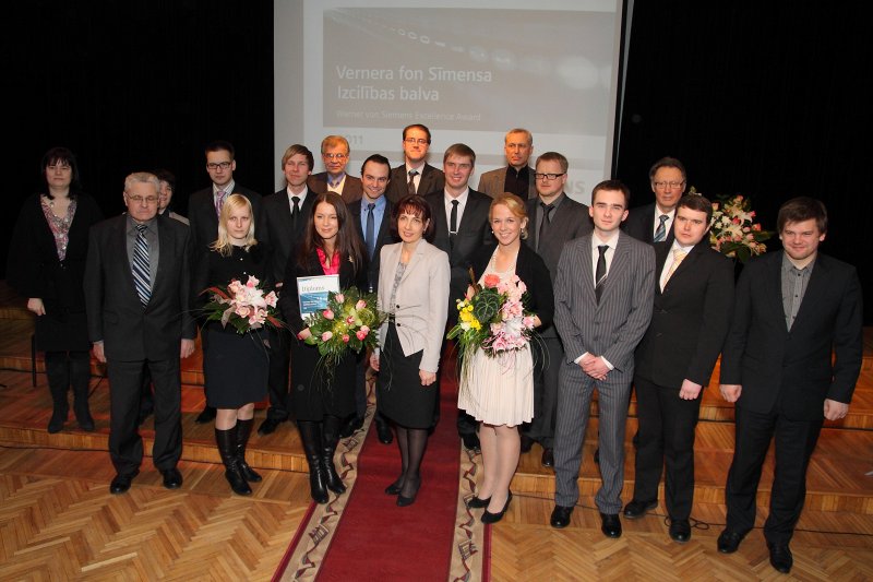 Vernera fon Sīmensa Izcilības balvu (Werner von Siemens Excellence Award) pasniegšanas ceremonija (Rīgas Tehniskajā universitātē). null