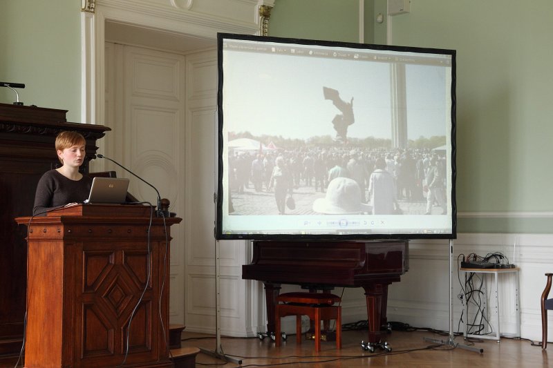 Atvērtā lekcija «8./9. maijs. Kāpēc?» par to, kā Latvijā tiek atzīmētas Otrā pasaules kara beigas un kāpēc tās tiek atzīmētas 
divos dažādos datumos. LU SZF doktorante Olga Procevska.