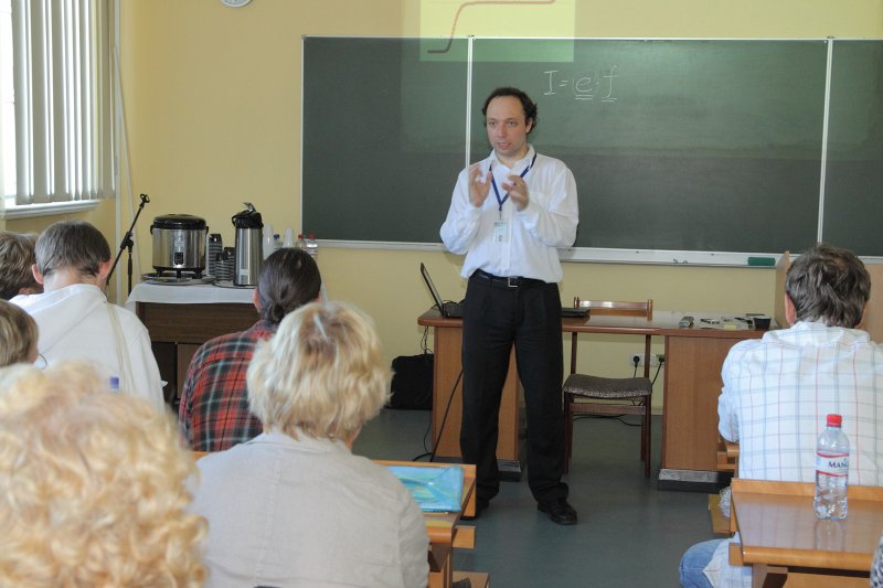 Konference «Dabaszinātnes un matemātika skolā – efektīvi un radoši». Zinātnes tējnīca: fizika. Vjačeslavs Kaščejevs.