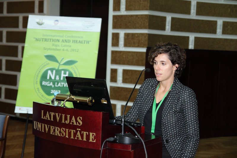 Starptautiska konference «Uzturs un veselība» («Nutrition and Health»). Irene Aloisio (Italy), University of Bologna, Department of Agroenvironmental Sciences and Technologies.
