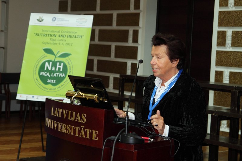 Starptautiska konference «Uzturs un veselība» («Nutrition and Health»). Prof. Renāte Ligere.
