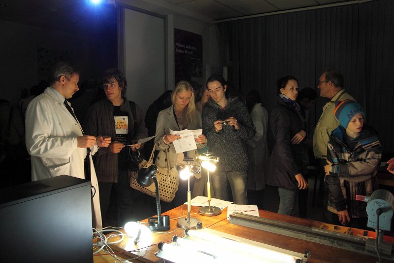 Zinātnieku nakts 2012 
«Stāsts par enerģiju» Latvijas Universitātes Atomfizikas un spektroskopijas institūtā. null