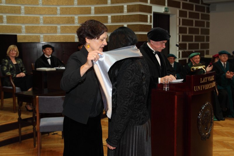 Latvijas Universitātes 93. gadadienai veltīta LU Senāta svinīgā sēde. LU doktoru promocijas ceremonija. null