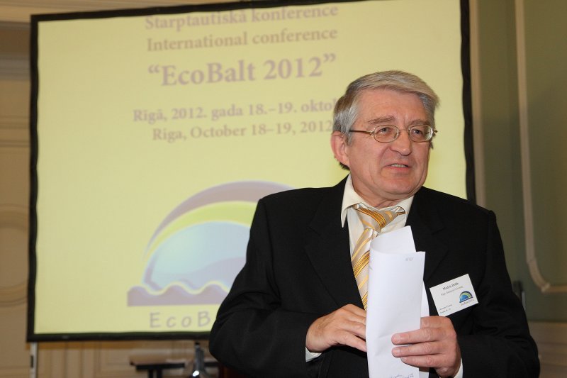 17. starptautiskā konference «EcoBalt 2012». Modris Drille, Rīgas Tehniskās Universitātes Ķīmijas katedras asoc. profesors.
