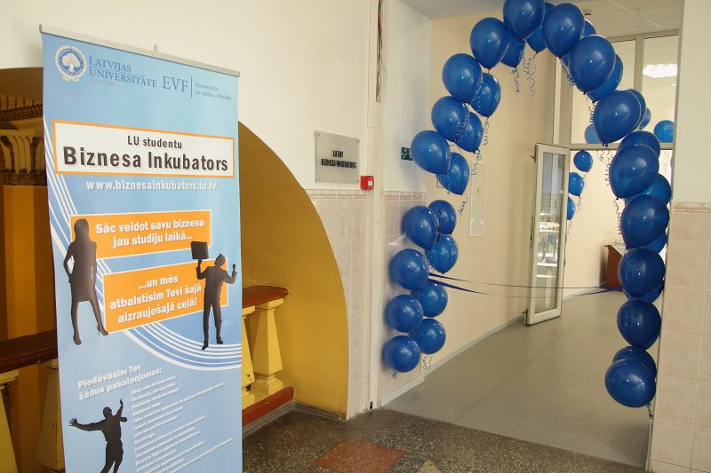 Latvijas Universitātes Biznesa inkubatora atklāšana LU Ekonomikas un vadības fakultātē. null