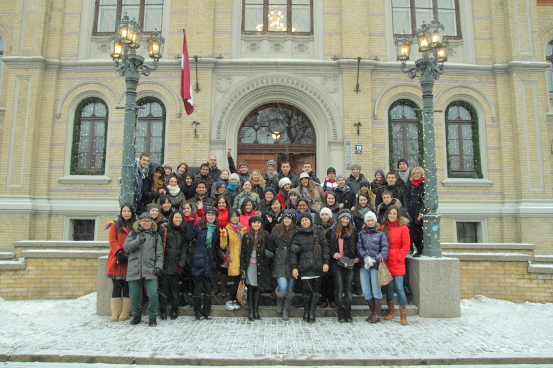 Latvijas Universitātes apmaiņas studenti. null