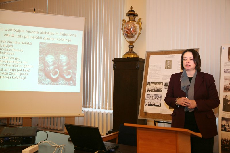 Latvijas Universitātes 71. konferences sekcija «Zinātņu vēsture un muzejniecība». M. Rudzīte.