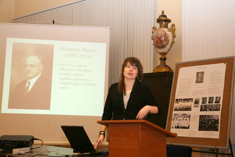 Latvijas Universitātes 71. konferences sekcija «Zinātņu vēsture un muzejniecība». I. Lībiete.