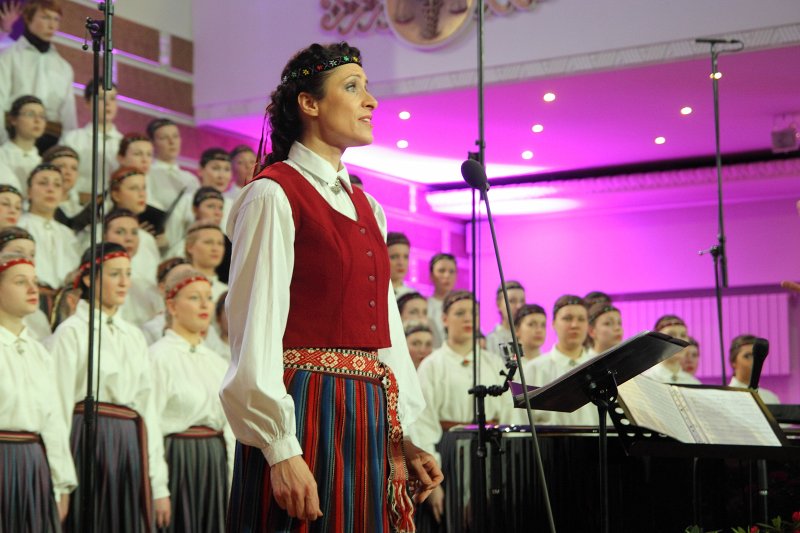 Raimonda Paula kora mūzikas koncerts «Tu esi Latvija!» Latvijas Universitātes Lielajā aulā. null