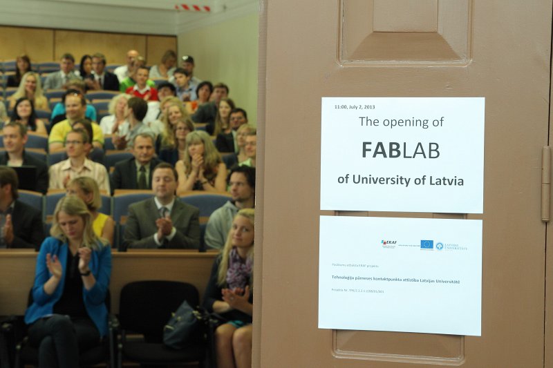 FabLab prototipēšanas studijas atklāšana Latvijas Universitātes Biznesa inkubatorā. null