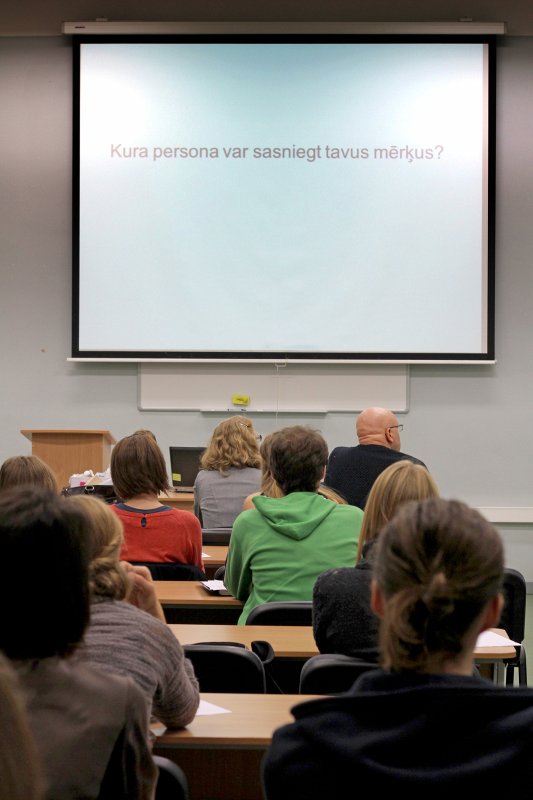 Latvijas Universitātes Karjeras centra sadarbībā ar Swedbank rīkotais seminārs «Pašmotivācija jeb 'Kas jāzina pirms došanās uz savu 
mērķi!'». null