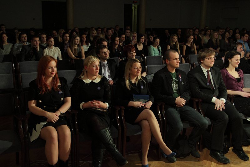 Latvijas Universitātes Studentu padomes (LU SP) Gada balvas 2013 pasniegšanas ceremonija. null